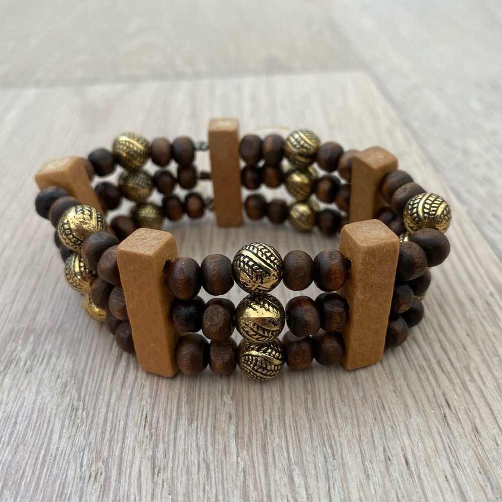 Wood Bead Bracelet